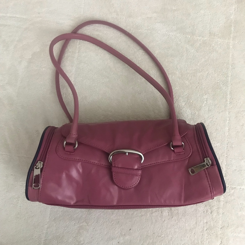 Great American Leatherworks pink leather purse